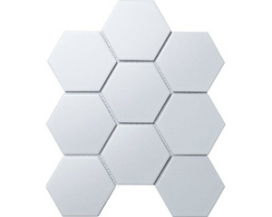 Мозаика керамическая StarMosaic Hexagon big белая 29,5х25,6 см6